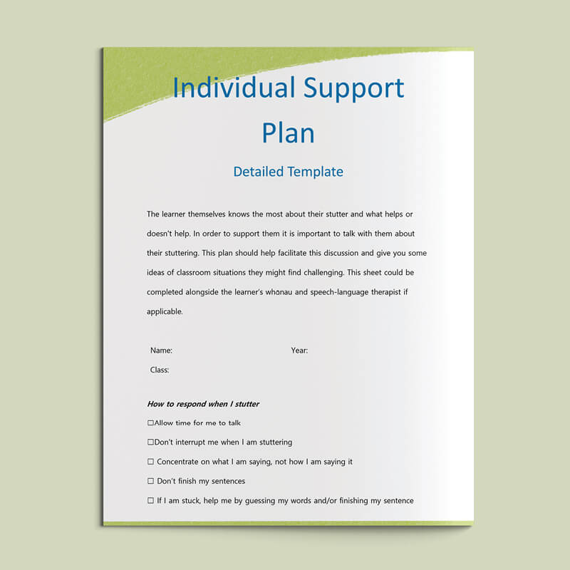 Individual Support Plan